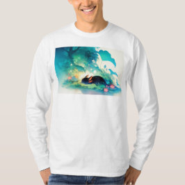 Axolotl Secret Flower Pond Hideaway T-shirt