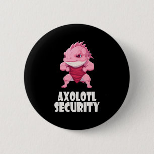 Axolotl Security Funny Muscles Axolotl Schattige H Ronde Button 5,7 Cm