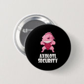 Axolotl Security Funny Muscles Axolotl Schattige H Ronde Button 5,7 Cm (Voorkant /achterkant)