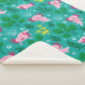 Axolotl Sherpa Blanket Sherpa Deken (3/4)