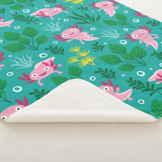 Axolotl Sherpa Blanket Sherpa Deken (3/4)