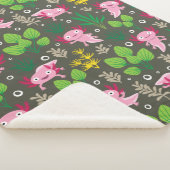 Axolotl Sherpa Blanket Sherpa Deken (3/4)