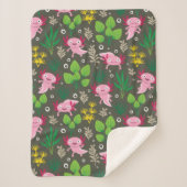 Axolotl Sherpa Blanket Sherpa Deken (Voorkant)