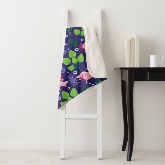 Axolotl Sherpa Deken (In situ)