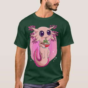 Axolotl Shirt for Women Girls, Japans Ramen Nood