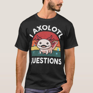 Axolotl-Shirt I Axolotl Vragen Shirt Kinder Schatt