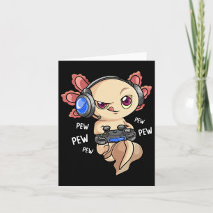 Axolotl Shirt Kinder Jongens Gamers - Kawaii Video Kaart