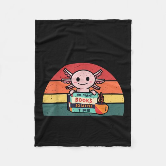Axolotl-shirt leesboek Readsolotl Kinder Boys GI Fleece Deken (Voorkant)