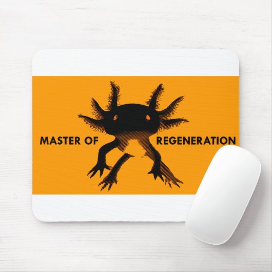 Axolotl sinaasappel muismat (Met muis)