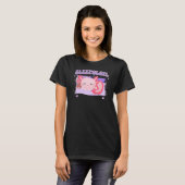 Axolotl Sleepolotl Schattigee Slapen Salamander T-shirt (Voorkant volledig)