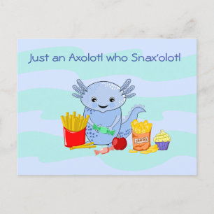 Axolotl Snax'olotl Briefkaart