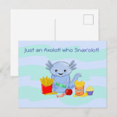 Axolotl Snax'olotl Briefkaart (Voorkant / Achterkant)