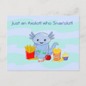 Axolotl Snax'olotl Briefkaart (Voorkant)