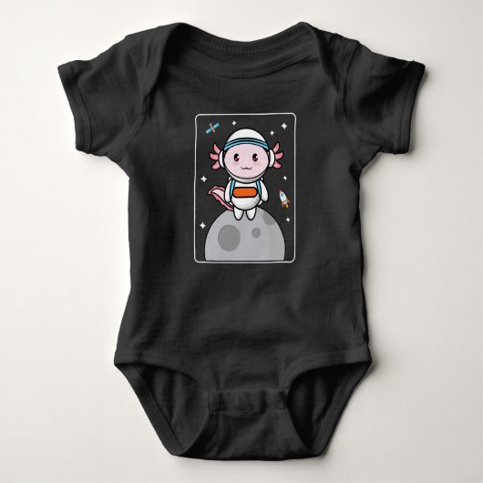 Axolotl Space Moon Kawaii Romper (Voorkant)