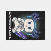 Axolotl Speelt Console Videogames Gamesolotl Gam Fleece Deken (Voorkant (Horizontaal))