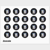 Axolotl Speelt Console Videogames Gamesolotl Gam Ronde Sticker (Vel)