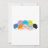 Axolotl Squishmallow Birthday Party Kaart (Achterkant)