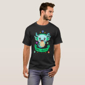 Axolotl-station voor dragons D20 Rpg Gamer Fantasy T-shirt (Voorkant volledig)