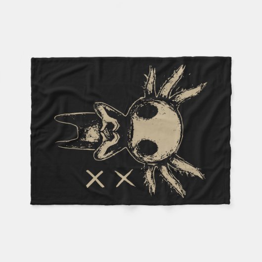 Axolotl Still Emo Goth  Fleece Deken (Voorkant (Horizontaal))