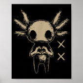 Axolotl Still Emo Goth  Poster (Voorkant)