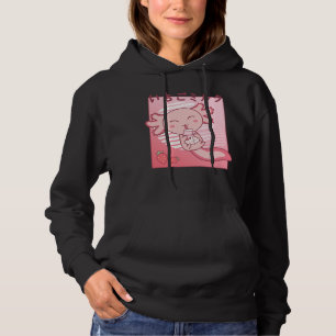 Axolotl Strawberry Milk Retro Kawaii Japan Axolotl Hoodie