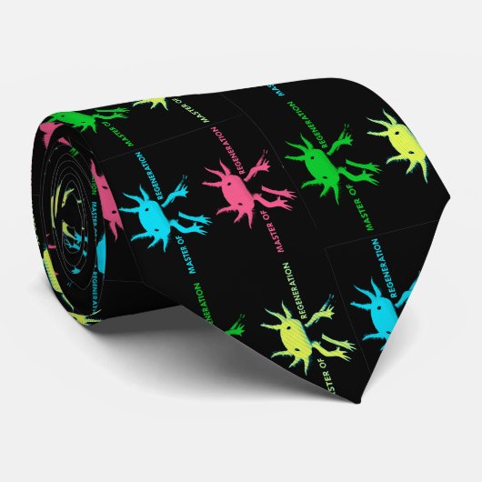 axolotl stropdas (Opgerold)