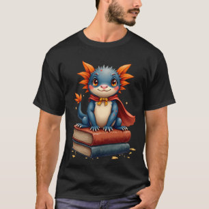 Axolotl Superheld Lezer - BookTok Donkere Academie T-shirt