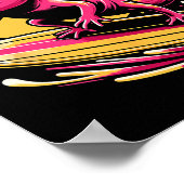 Axolotl-surfkleding Surfplank Surfer Voor Poster (Hoek)