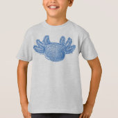 Axolotl T-shirt - BLAUW (Voorkant)