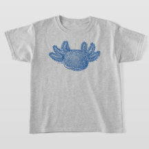 Axolotl T-shirt - BLAUW