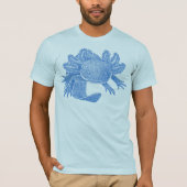 Axolotl T-shirt - BLAUW (Voorkant)