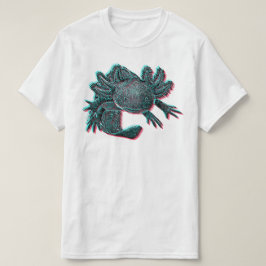Axolotl T-shirt - Chromatische Aberratie GLITCH