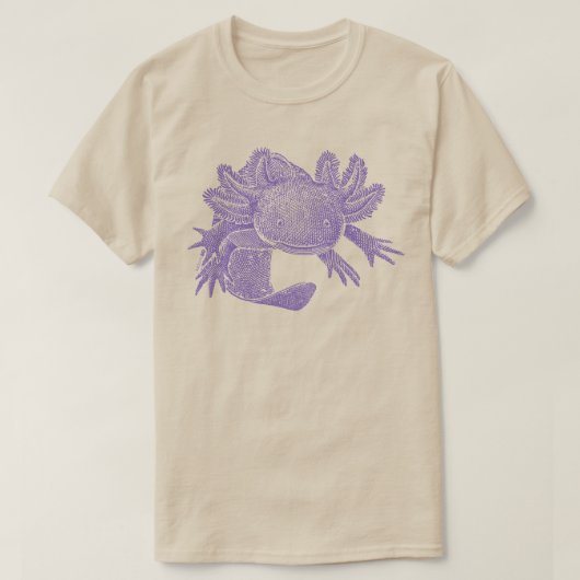 Axolotl T-shirt - PURPER (Design voorkant)