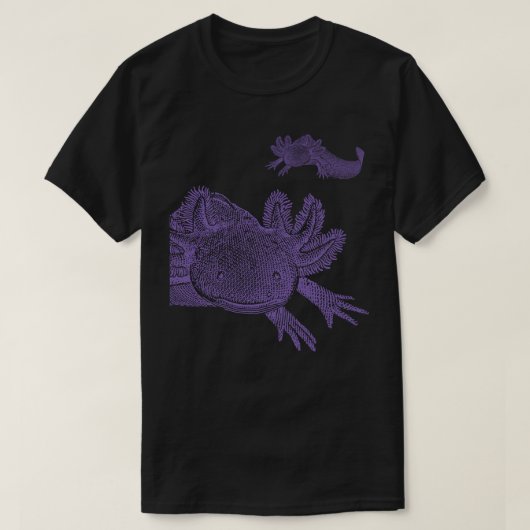 Axolotl T-shirt - PURPLE (Design voorkant)