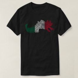 Axolotl T-shirt - ROOD, WIT & GROEN - Vlag van Mex