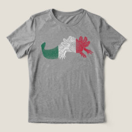Axolotl T-shirt - ROOD, WIT & GROEN - Vlag van Mex