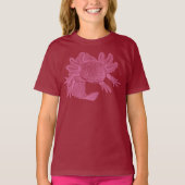 Axolotl T-shirt - ROZE (Voorkant)