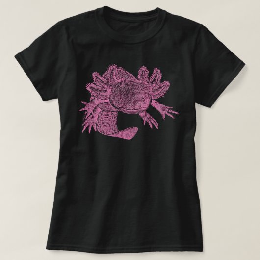Axolotl T-shirt - ROZE (Design voorkant)
