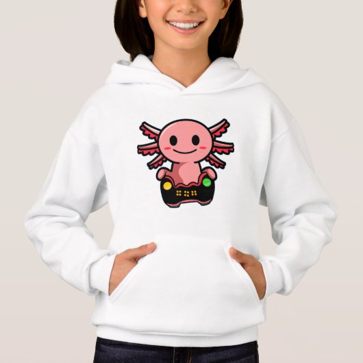 Axolotl T-Shirt voor games (Voorkant)