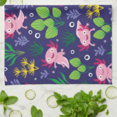 Axolotl Theedoek (Gevouwen)