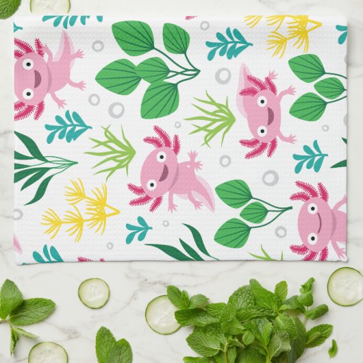 Axolotl Theedoek (Gevouwen)