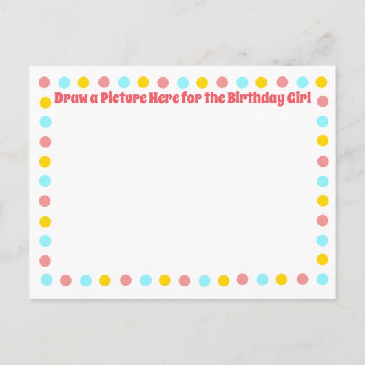 Axolotl thema verjaardagsfeestuitnodigingen briefkaart (Achterkant)