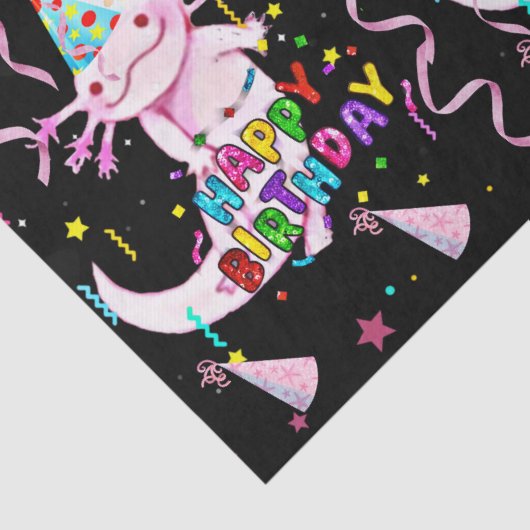 Axolotl Tissuepapier (Detail)