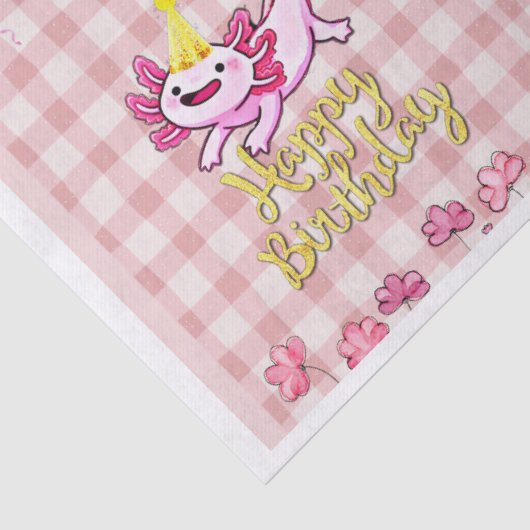 Axolotl Tissuepapier (Detail)