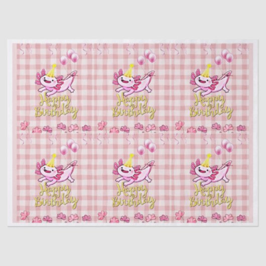 Axolotl Tissuepapier (Voorkant)