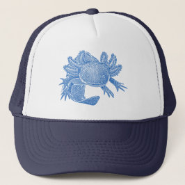 Axolotl Trucker Hat - BLUE Pet