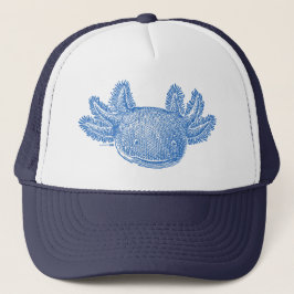 Axolotl Trucker Hat - BLUE Pet