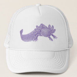 Axolotl Trucker Hat - PURPLE Pet
