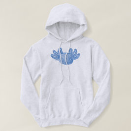 Axolotl-trui - BLAUW Hoodie