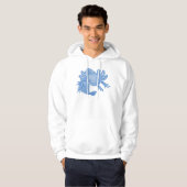 Axolotl-trui - BLAUW Hoodie (Voorkant volledig)